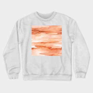 Peach Fuzz Monochrome Watercolor Art Crewneck Sweatshirt